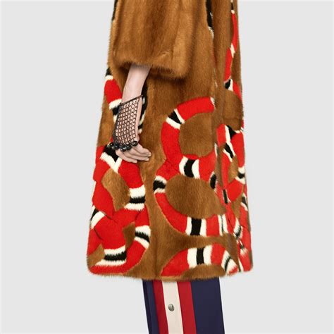 gucci womens winter coats|gucci fur coats female.